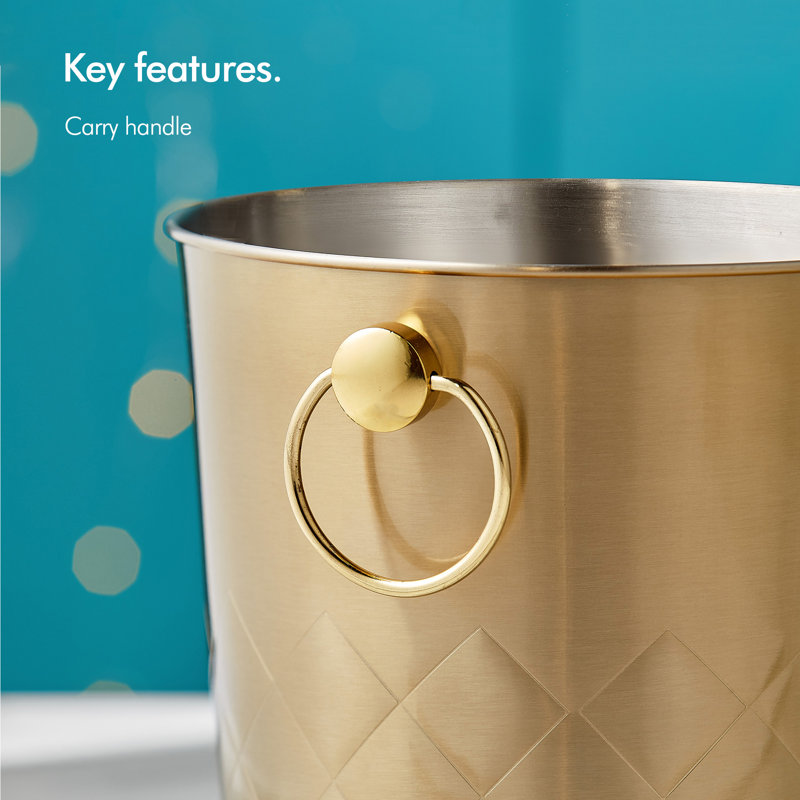 VonShef Stainless Steel Champagne Bucket & Reviews Wayfair Canada